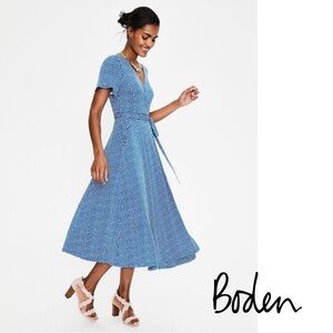 Boden Cassia Jersey Midi Wrap Dress